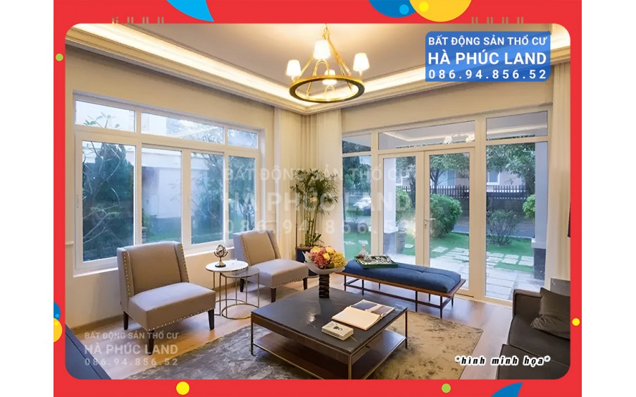 GV. 6X triệu/m2. Biệt thự sân vườn. 260m2, 3T, xe hơi 7C vào nhà, đi bộ qua Lotte Mart.